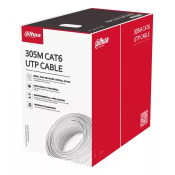 Dahua Technology PFM920I-6UN-C-V2 verkkokaapeli valkoinen 305 m Cat6 U/UTP (UTP)