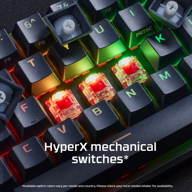 HyperX Alloy Origins 65 – mekaaninen pelinäppäimistö – HX Red (US-asettelu)