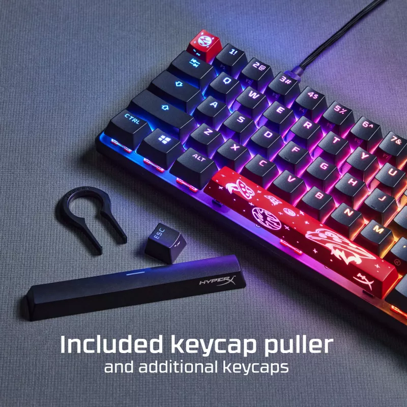 HyperX Alloy Origins 65 – mekaaninen pelinäppäimistö – HX Red (US-asettelu)