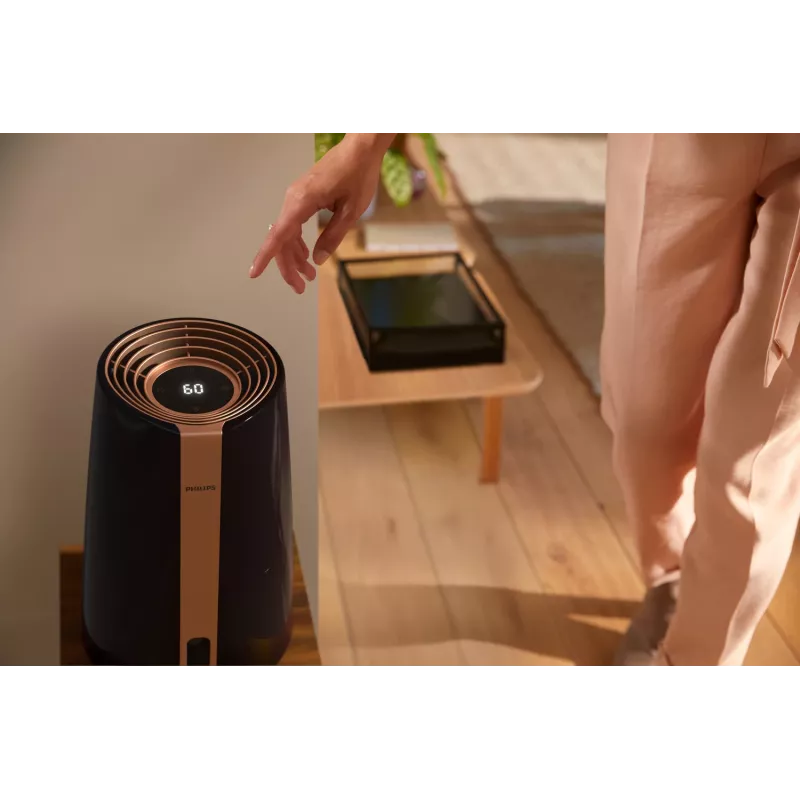 Philips 3000 series HU3918/10 ilmankostutin siipipyörä 3 L musta 25 W