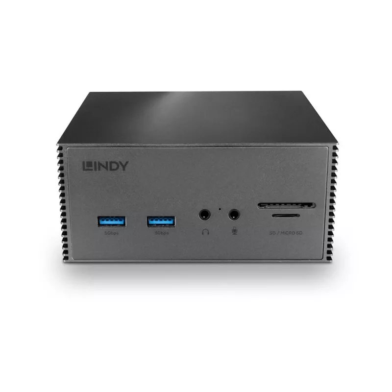 Lindy DST-Pro 101, USB-C kannettavan telakointiasema 4K-tuella ja 100W virtalähteellä