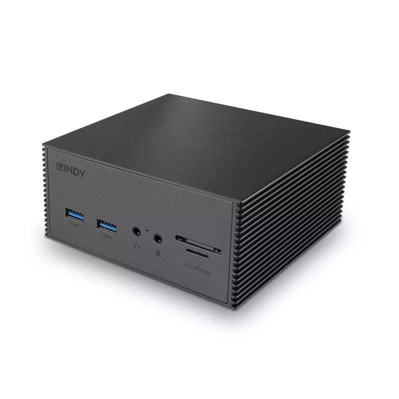 Lindy DST-Pro 101, USB-C kannettavan telakointiasema 4K-tuella ja 100W virtalähteellä
