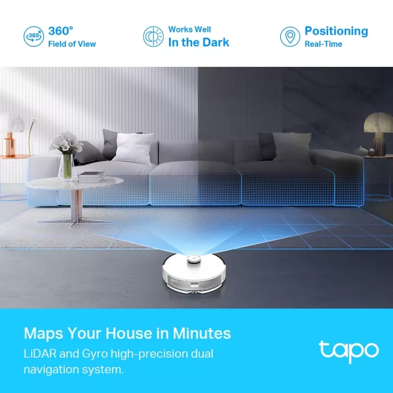 TP-Link Tapo LiDAR-navigointirobotti-imuri ja moppi