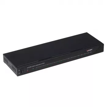 Lindy 16 porttia HDMI 4K60 jakaja 16x HDMI 3840x2160 musta