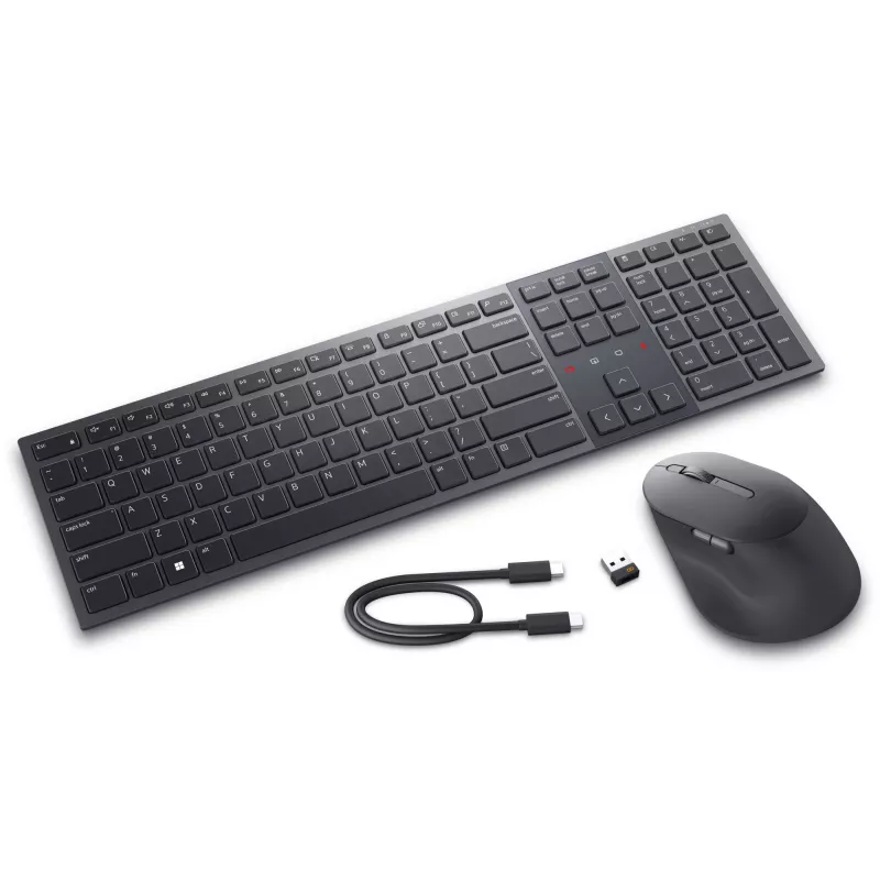DELL Pro Premium Collaboration näppäimistö ja hiiri - KM900 - Pan-Nordic (QWERTY)