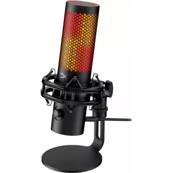 HyperX QuadCast 2 S - USB-mikrofoni (musta), pöytämikrofoni, -8 dB, 20 - 20000 Hz, 1 Ω, langallinen, USB