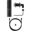 HyperX QuadCast 2 S - USB-mikrofoni (musta), pöytämikrofoni, -8 dB, 20 - 20000 Hz, 1 Ω, langallinen, USB