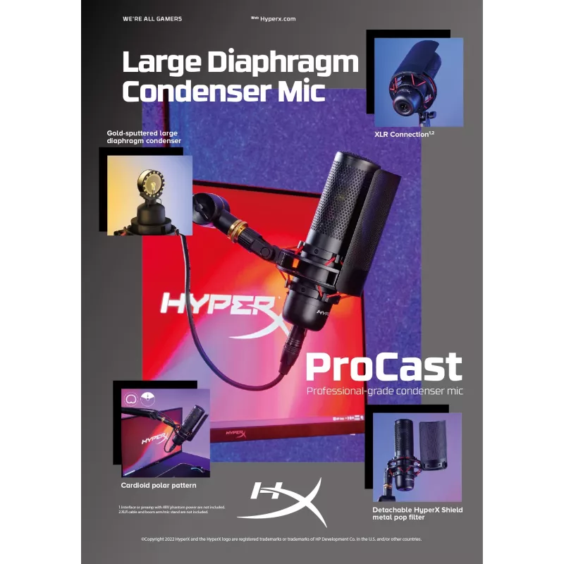 HyperX ProCast mikrofoni