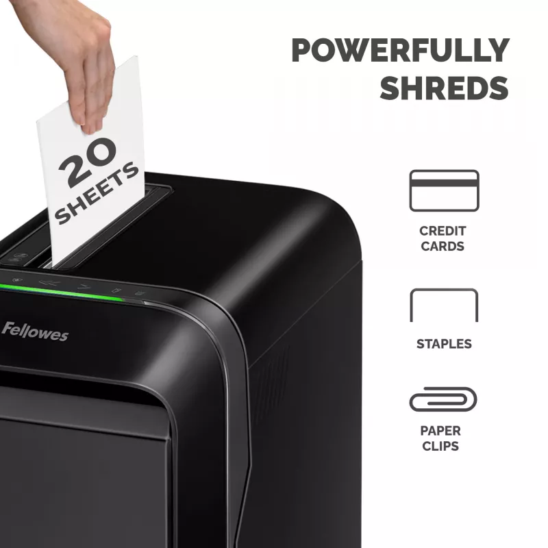 Fellowes LX Series Powershred LX220 silppuri 65 dB musta