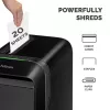 Fellowes Powershred LX221 5050401 mikrosilppuava paperinsilppuri, P-5, 20 arkkia, 2 x 12 mm, 30 l, 70 dB, musta
