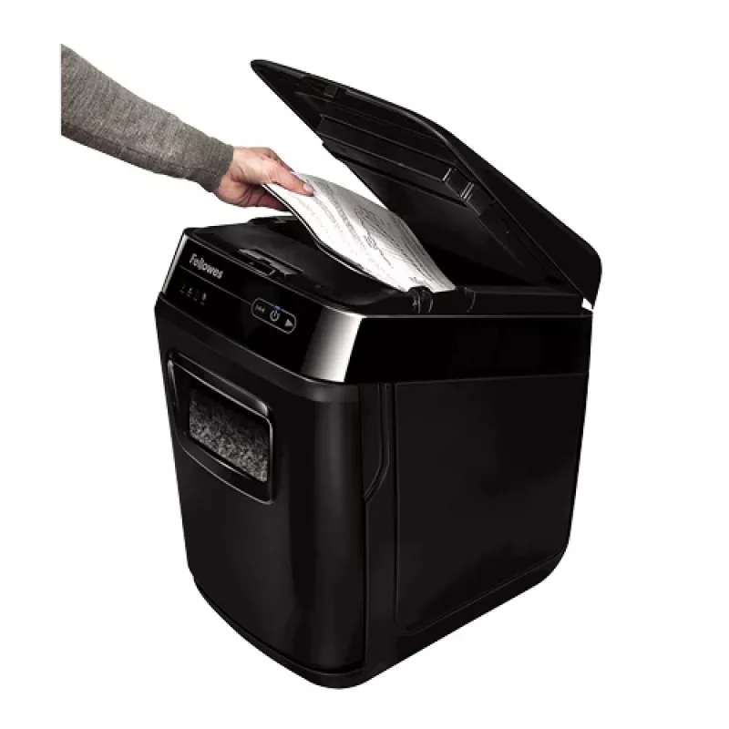Fellowes AutoMax 200M -säilytyssilppuri Micro-Cut musta