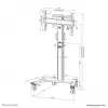 Neomounts FL50S-825WH1 TV-teline 37-75
