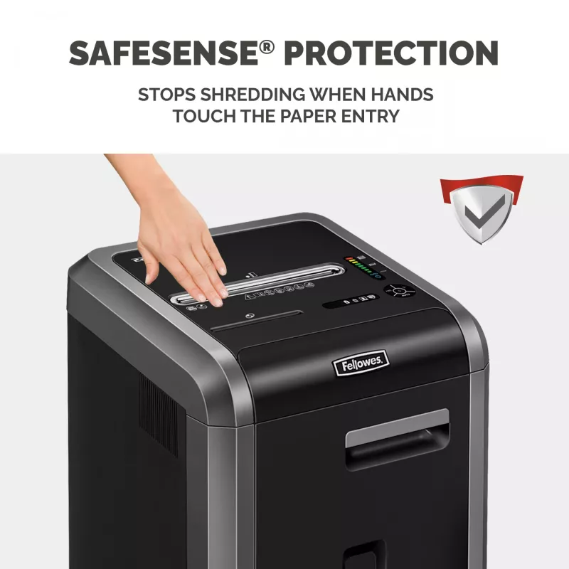Fellowes-silppuri 225Ci 24 arkin silppuri 60 litran säiliöllä, korkea turvataso P4