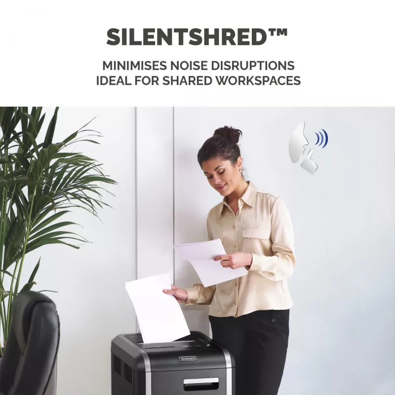 Fellowes-silppuri 225Ci 24 arkin silppuri 60 litran säiliöllä, korkea turvataso P4