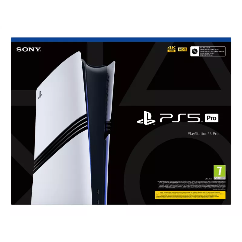 Sony PlayStation 5 Pro 2 TB Wi-Fi musta, valkoinen