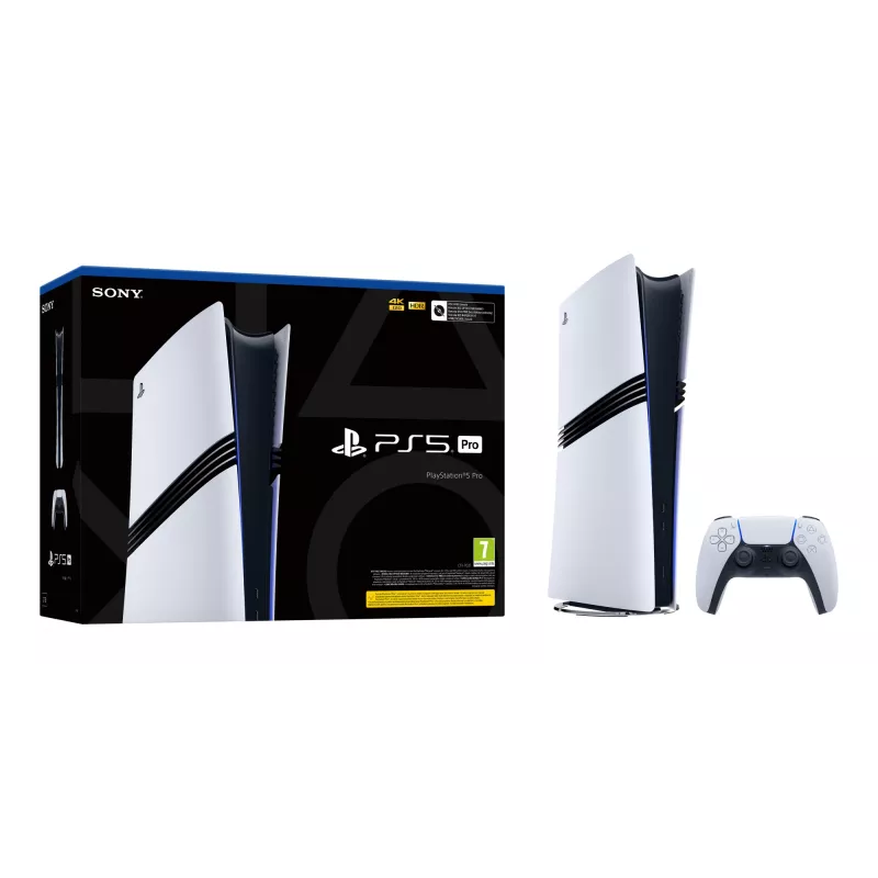 Sony PlayStation 5 Pro 2 TB Wi-Fi musta, valkoinen