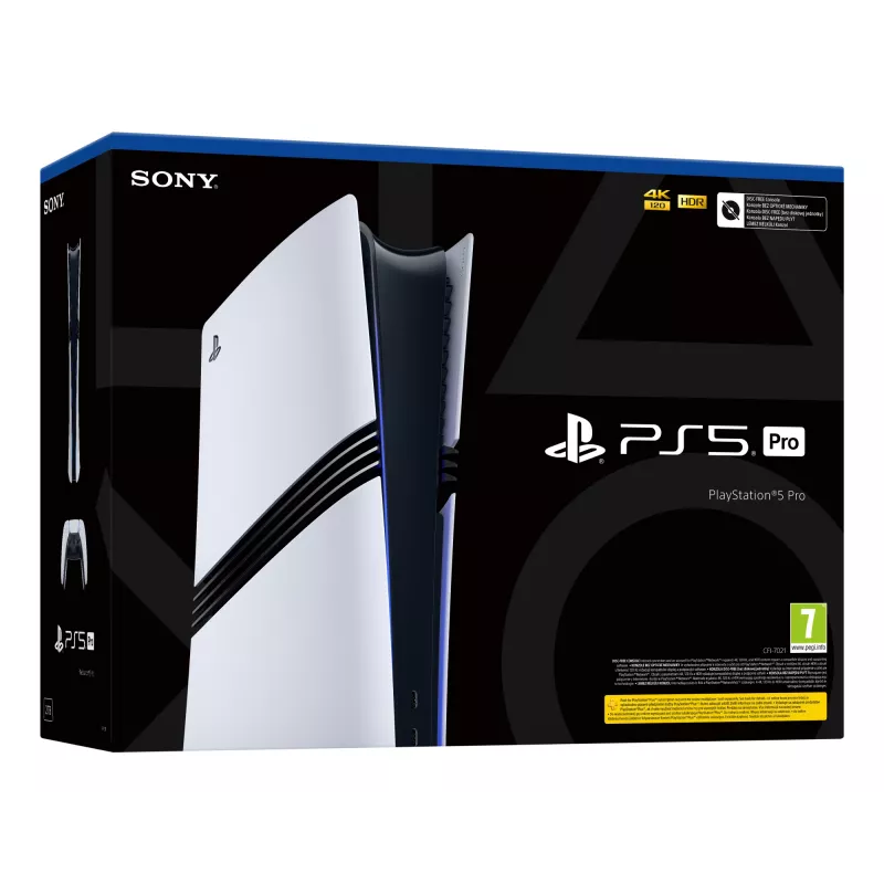Sony PlayStation 5 Pro 2 TB Wi-Fi musta, valkoinen