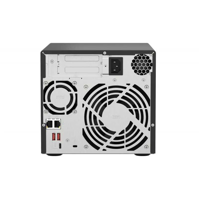 QNAP TS-473A NAS-torni Ryzen Embedded V1500B 8 GB DDR4 0 TB QNAP Turbo System musta