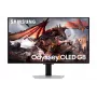 Samsung Odyssey OLED G8 G80SD LS32DG802SUXDU pelinäyttö, 32 tuumaa (81,3 cm) OLED, 4K UHD 3840 x 2160, 240 Hz, 0,03 ms, HDR10, 2x HDMI, DisplayPort, USB 3.0 -keskitin, korkeussäätö, pivot, hopea