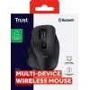 TRUST Fyda Office ergonominen oikeakätinen langaton hiiri – RF + Bluetooth 5.2 – optinen 2400 DPI – 6 painiketta – musta