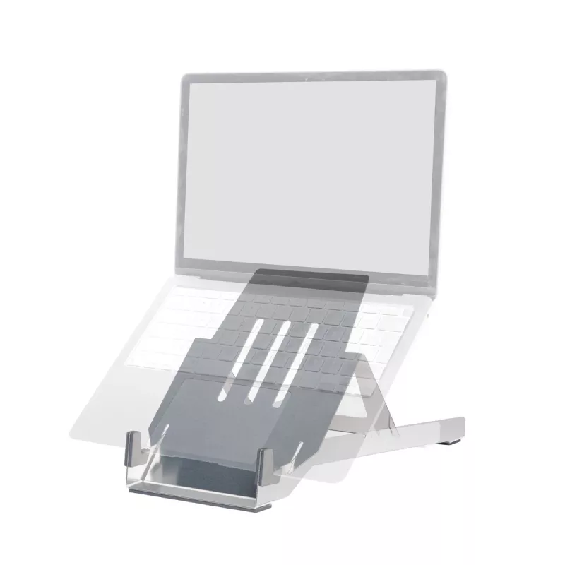 R-Go Tools kannettavan pidike R-Go Riser Basic, taitettava ja säädettävä kannettavan teline, alumiini, hopea