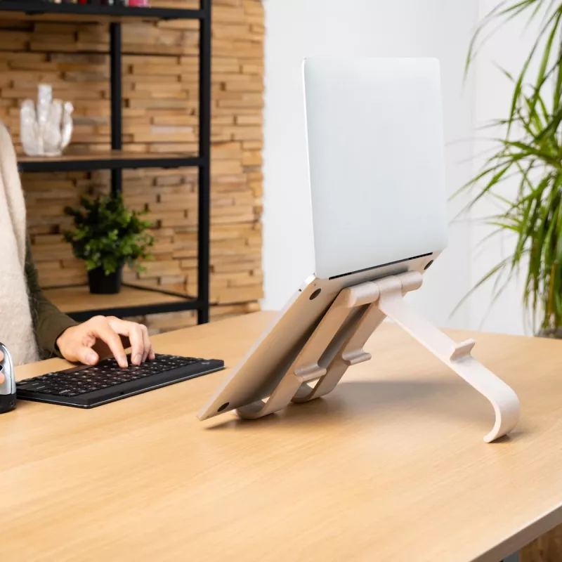 R-Go Tools kannettavan ja tabletin teline R-Go Treepod, ergonominen ja modulaarinen, säädettävä, biopohjainen