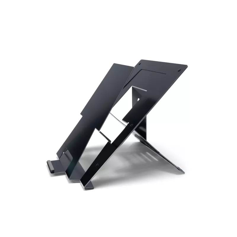 R-Go Tools kannettavan teline R-Go Riser Document, ergonominen, taittuva ja säädettävä teline asiakirjatelineellä, musta