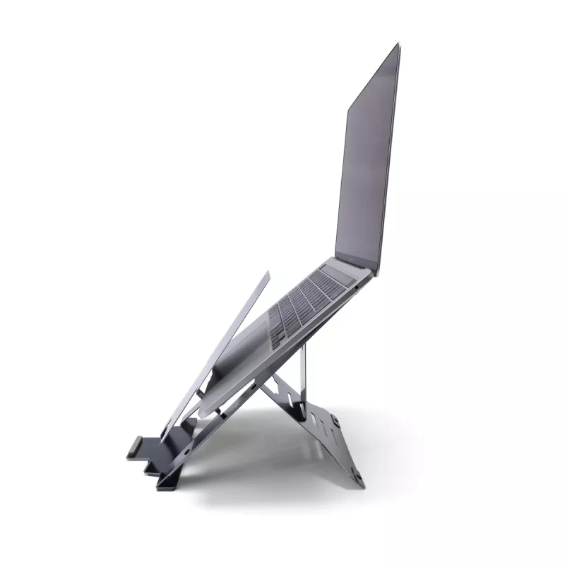R-Go Tools kannettavan teline R-Go Riser Document, ergonominen, taittuva ja säädettävä teline asiakirjatelineellä, musta