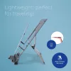 R-Go Tools kannettavan teline R-Go Riser Document, ergonominen, taittuva ja säädettävä teline asiakirjatelineellä, musta