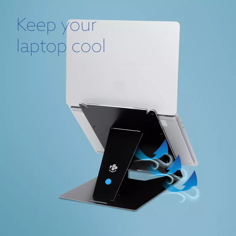 R-Go Tools tabletin ja kannettavan teline R-Go Riser Duo, sopii 10–22