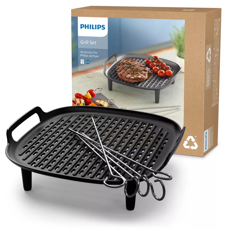 Grillipohja ja vartaat Philips lisäosa Airfryer 6,2 L