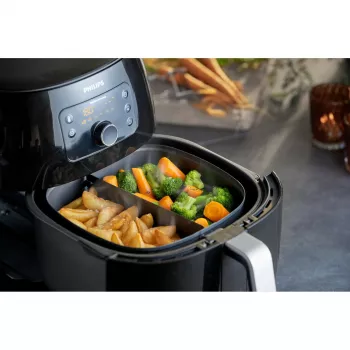 Philips Airfryer -lisäosa HD9950/00 XXL Party Master Kit, Philips, Airfryer XXL HD963x, HD965x, harmaa, teräs, 215 mm, 198 mm