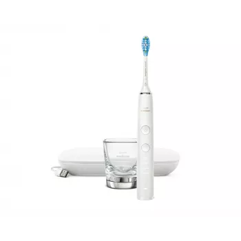 Sähköinen sonic-hammasharja Philips DiamondClean 9000 HX9911 — värähtelevä hammasharja, Li-Ion uudelleenladattava, 3 tilaa, valkoinen