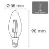 LED-lamppu VISIONAL VS-B-8 — 6 W, 840 lm, kylmävalkoinen (840)