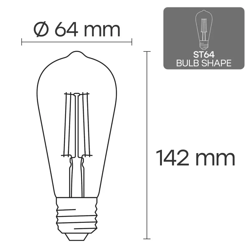 LED-hehkulamppu VISIONAL VS-B-18 12W 1380 lm 3000K