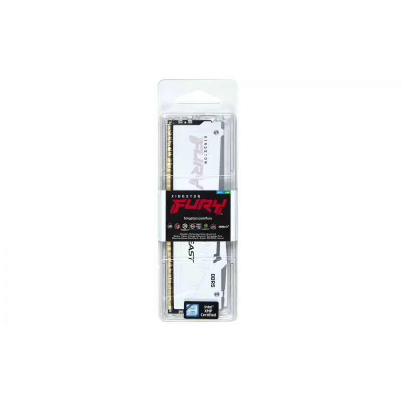 Kingston Technology FURY Beast 32GB 6000MT/s DDR5 CL36 DIMM valkoinen RGB EXPO