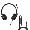 Lindy 20439 USB-C-toimistokuulokemikrofoni ja USB-A–USB-C-sovitin