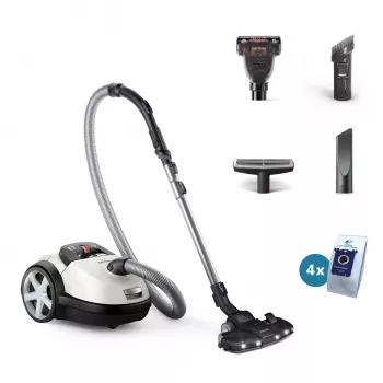 Pölynimuri Philips 8000-sarja XD8142/12 — 900 W, 4 L pussi, HEPA, 12 m toimintasäde