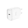 TRUST Maxo 45W USB-C GaN-laturi, 45 W, USB-C-lähtö, max. 20 V, 2 m kaapeli, valkoinen