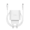 TRUST Maxo 45W USB-C GaN-laturi, 45 W, USB-C-lähtö, max. 20 V, 2 m kaapeli, valkoinen