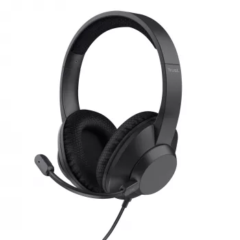 Trust Ayda Max kuulokemikrofoni johdollinen pääpanta puhelut/musiikki USB Type-C / USB Type-A musta
