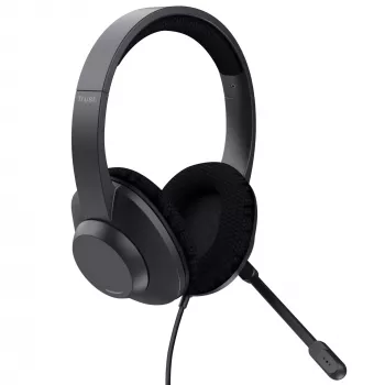 Trust Ayda Max kuulokemikrofoni johdollinen pääpanta puhelut/musiikki USB Type-C / USB Type-A musta