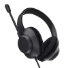 Trust Ayda Max kuulokemikrofoni johdollinen pääpanta puhelut/musiikki USB Type-C / USB Type-A musta