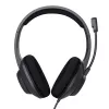 Trust Ayda Max kuulokemikrofoni johdollinen pääpanta puhelut/musiikki USB Type-C / USB Type-A musta