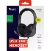 Trust Ayda Max kuulokemikrofoni johdollinen pääpanta puhelut/musiikki USB Type-C / USB Type-A musta