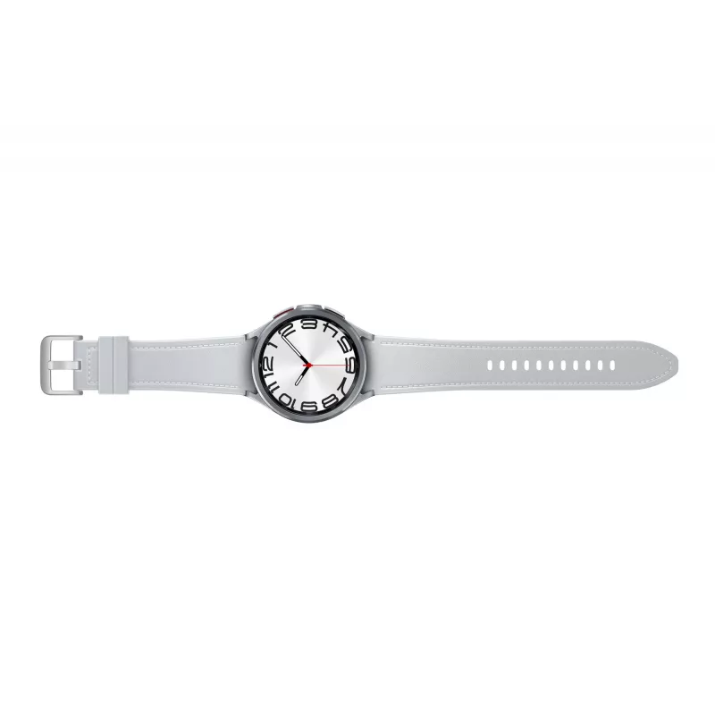 Älykello Samsung Galaxy Watch6 Classic – 47 mm ruostumaton teräskotelo, 4G, Bluetooth, 425 mAh, harmaa ranneke