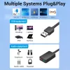 Vention 2-porttinen ulkoinen USB-äänikortti 0,15 m musta 2.1 kanavaa 16 bit