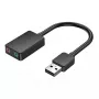 Vention 2-porttinen ulkoinen USB-äänikortti 0,15 m musta 2.1 kanavaa 16 bit