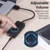 Vention USB 2.0 ulkoinen stereoäänisovitin äänenvoimakkuuden säädöllä 0,15 m musta ABS