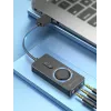 Vention USB 2.0 ulkoinen stereoäänisovitin äänenvoimakkuuden säädöllä 0,15 m musta ABS